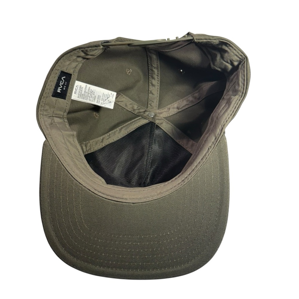 RVCA Khaki Cap‎ with Red and White Patch - Picture 5 of 6